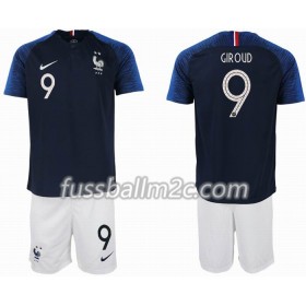 Fußballtrikots Frankreich GIROUD 9 2 star Kinder Heim Trikotsatz WM 2018